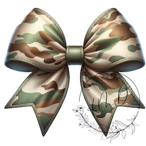 Camo Coquette Bow, Old School Woodland Camo Bow Hunting Shirt Design Transparent Background Download Print File Shot Caller JPG