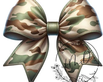 Camo Coquette Bow, Old School Woodland Camo Bow Hunting Shirt Design Transparent Background Download Print File Shot Caller JPG