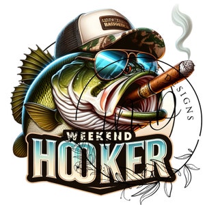 Trout Smoking A Cigarette Vintage Poster Art Funny Retro Whimsical Print Cabin Wall Decor Outdoor Sports Fisherman Illustration Gift For Dad