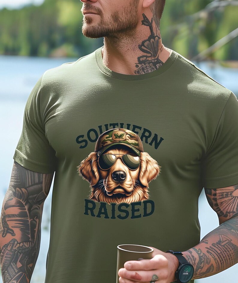 Golden Retriever png, Southern Raised png, Pojkejakt png, Jakthund PNG, Southern Raised sublimering, Digital Nedladdning bild 5