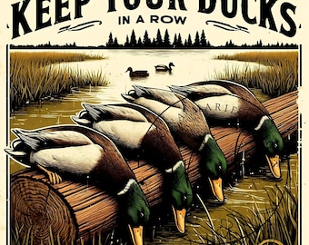 Duck Hunting png, Duck Hunting sublimatie wrap, Duck Hunt T-shirt Duck Hunting mok ontwerp Instant Download afdrukbestand, Ducks op een rij, png