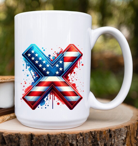 アメリカ国旗 X GenX 世代 - T シャツ、タンブラー用のアメリカ国旗