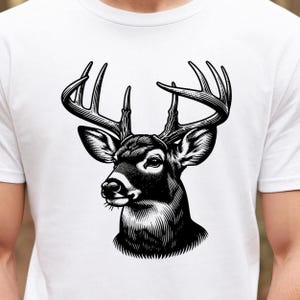 Deer Head Drawing Svg, Whitetail Deer SVG, Big Buck Digital Download, Deer Hunting, Hunting SVG, Buck SVG, Deer Season, Hunting Design png