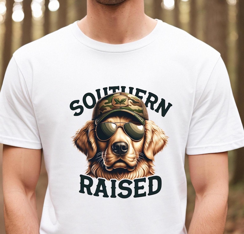 Golden Retriever png, Southern Raised png, Pojkejakt png, Jakthund PNG, Southern Raised sublimering, Digital Nedladdning bild 2