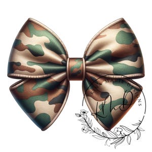 Camo Coquette Bow, Old School Camo Bow Hunting Shirt Design Transparent Background Download Print File Shot Caller JPG