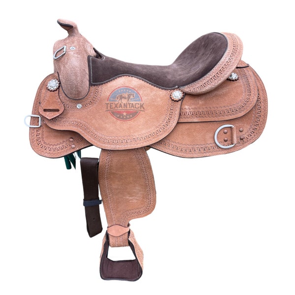 Western Roughout Training and work Saddle Comfort and Stability for Enhanced Riding Experience Available in 15, 16, 17 Inch