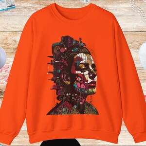 Artistieke Vrouwen Hoofdtrui, Unisex Sweatshirt, Pullover Trui, Gezellige Ronde Hals, Genderneutraal Topje, Uniek Cadeau, Valentijnstrui, Kunsttopje