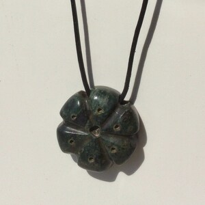 Peyote pendant necklace Guatemalan jade serpentine Cactus plant sacred Aztec Jewelry Mexican jewel