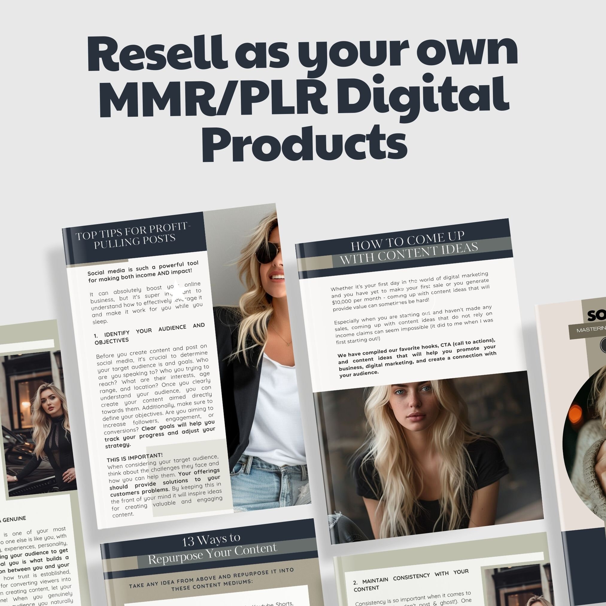 Social Media Digital Marketing Guide Master Resell Rights MRR PLR ...