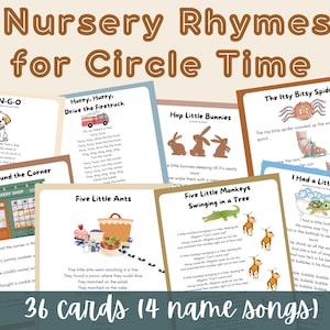 Preschool Nursery Rhymes and Songs for Circle Time (Digital Download)