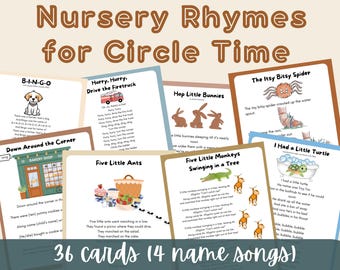 Preschool Nursery Rhymes and Songs for Circle Time (Digital Download)
