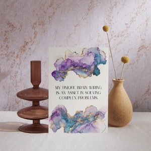 Cartes d'affirmation TDAH et neurodivergentes (Canva)