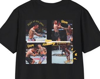 Max Holloway t-shirt / UFC t-shirt / MMA t-shirt / ufc 300 / Max Halloway vs Justin Gaethje ko / Combat sport t-shirt /Max Halloway
