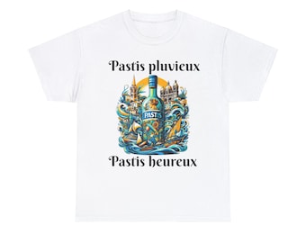 T-shirt Pastis / T-shirt apéro français / T-shirt Marseille / Provence / Sud / T-shirt Apéro / T-shirt feria / T-shirt beauf / camping