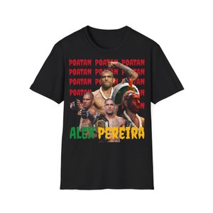 コレクターズTシャツ アレックス・ペレイラ/UFC 300/ポアタン/オーガニックコットンTシャツ/MMA用Tシャツ/アレックス・&quot;ポアタン&quot;・ペレイラTシャツ/UFC Tシャツ/MMA