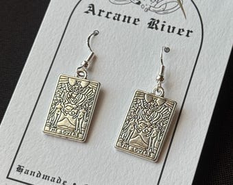 The Lovers Tarot Earrings | Tarot Earrings | Occult Earrings