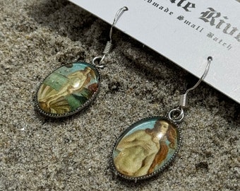 Birth of Venus Dangle Earrings | Botticelli Art History Jewelry