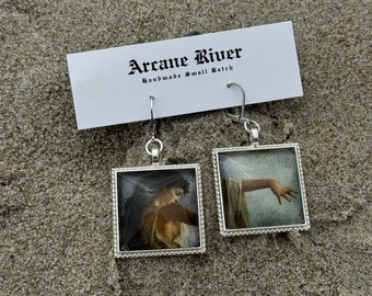 Death at Sunset for Sappho Earrings | Art History Mythology Jewelry