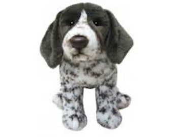 Brown and White German Shorthaired pointer 12” Handmade Cuddly Toys