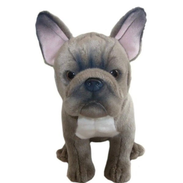 Peluches faites main bouledogue français bleu 30 cm (12 po.)