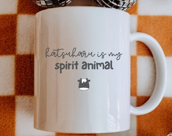 hatsuharu ist mein Geist Tier Becher | Anime Früchtekorb | Kaffeeliebhaber Geschenk | 11 Unzen / 15 Unzen Keramikbecher