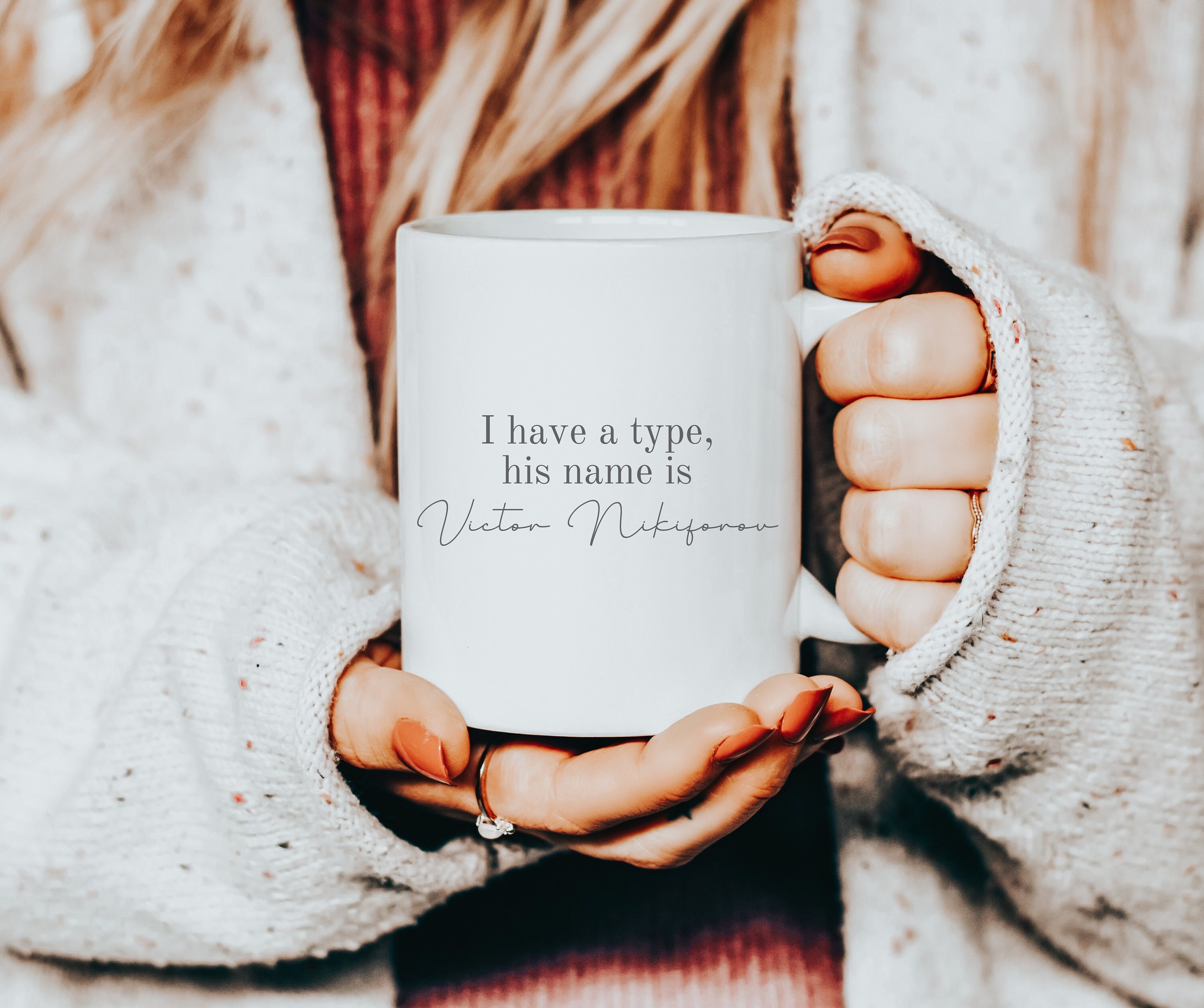 Ich habe eine Tasse vom Typ Victor Nikiforov | Anime Yuri!!! auf Eisbecher | Geschenk für Kaffeeliebhaber | 11oz Keramikbecher