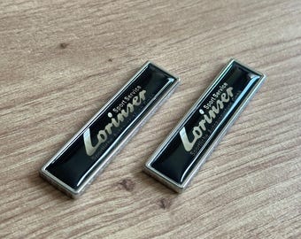 Lorinser Adhesive Emblems Logos for Side Wings and Trunk 75x15MM