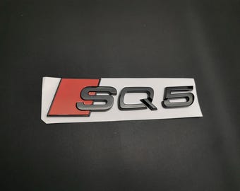 Gloss Black SQ5 Logo Badge – Rear Trunk Lettering