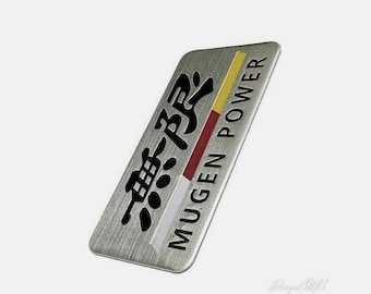 Mugen Power Side Rear Trunk Sticker Emblem 43x90mm