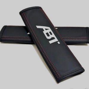 2 Copricinture in pelle nera ABT 240x65mm