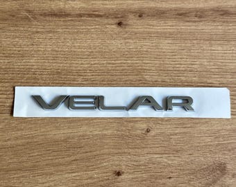 Velar Rear Lettering Badge 165mm x 25mm Chrome