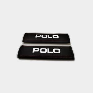 2 Copricintura POLO in Pelle Nera 240x65mm