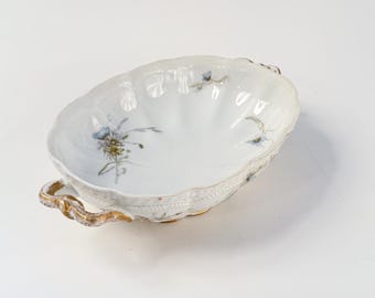 Antique 1890s Haviland Limoges Schleeiger Casserole Dish