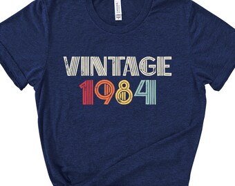40th Birthday Shirt | 1984 Vintage Shirt, 1984 Birthday Shirt, Limited Edition 1984 T-shirt, 40th Birthday Gift, 1984 Retro Tee, 1984 Shirt