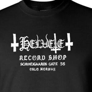 Camiseta de black metal de Helvete Records