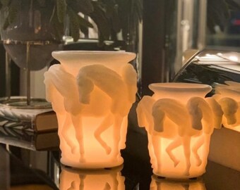 Horse vase candle set