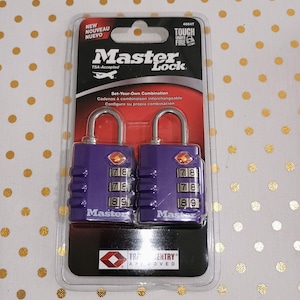 New- Double Pack TSA Master Locks for luggage and Bags.