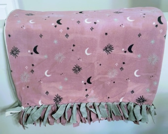 Celestial Fleece Tie Blanket