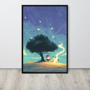 Rahmen für Kinder „Foyer“, buntes Poster aus gerahmtem Mattpapier