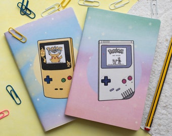 Notebook Console Nintendo Ufficio Giochi Pokemon retrò Quaderno vecchia scuola Diario tascabile per la collezione di giocatori regalo retrò