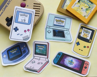 Pegatinas retro para consola Nintendo: calcomanías de jugador impermeables