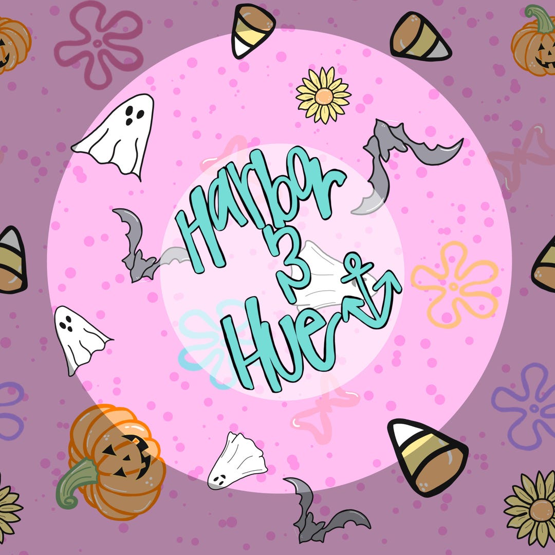 Pastel Halloween Seamless Pattern – Cute Ghosts, Candy Corn & Pumpkins ...