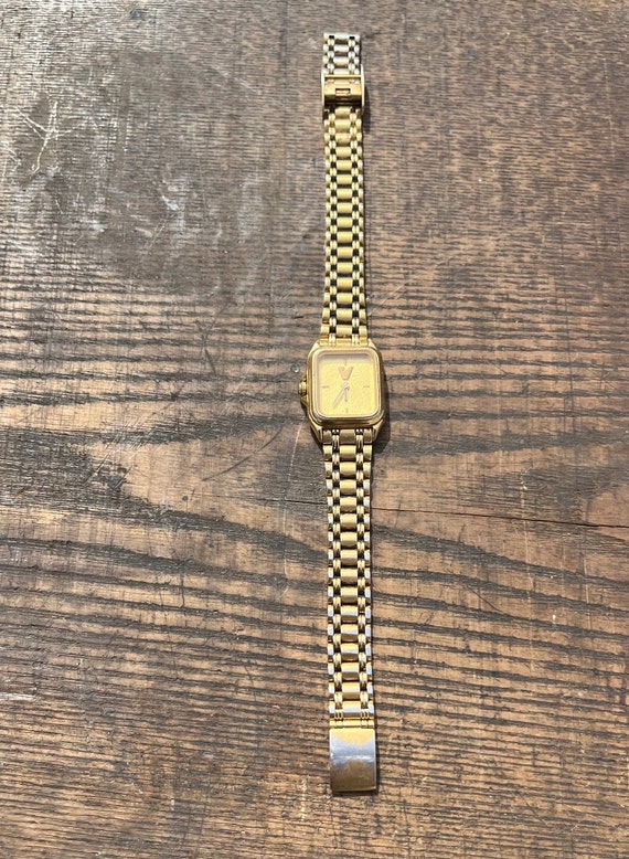 Vintage working gold tone Monteaux watch 1980s