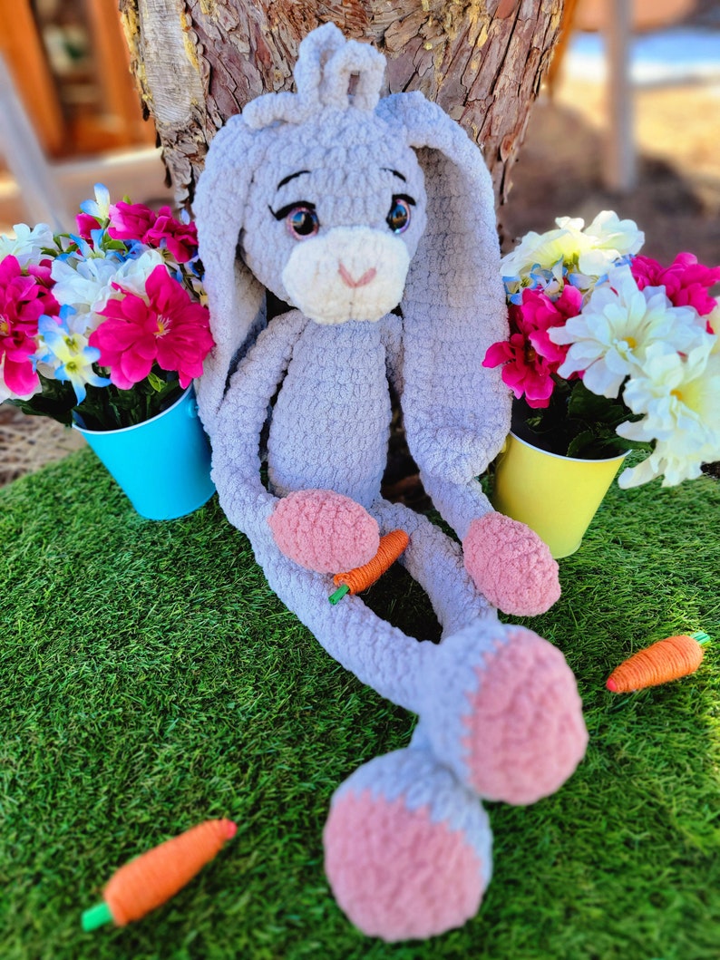 Large Bunny Crochet PATTERN | Rabbit Crochet Pattern | Low Sew Crochet ...