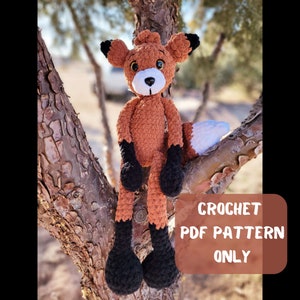 Crochet PATTERN fox amigurumi, crochet pattern amigurumi forest animals, pattern amigurumi plush fox, crochet pattern. Amigurumi Woodland