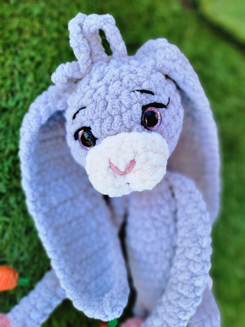 Large Bunny Crochet PATTERN Rabbit Crochet Pattern Low Sew Crochet ...