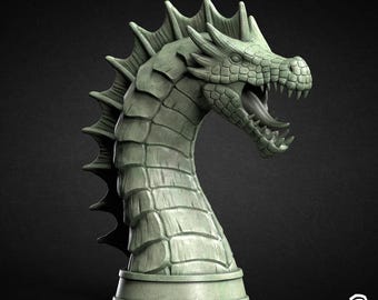 Dragon Bust - STL File for 3D Printing