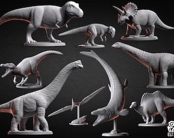 Dinosaurios - Vida prehistórica - Archivos STL para impresión 3D