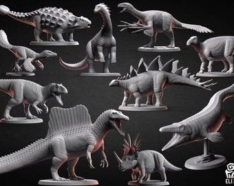 Dinosaurios - Vida Prehistórica 3 - Archivos STL para impresión 3D