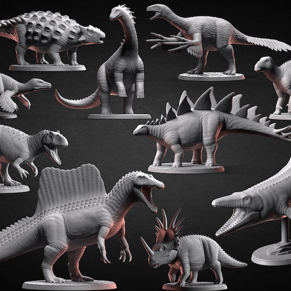 Dinosaurs - Prehistoric Life 3 - STL Files for 3D Printing